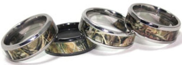 titanium buzz camouflage rings